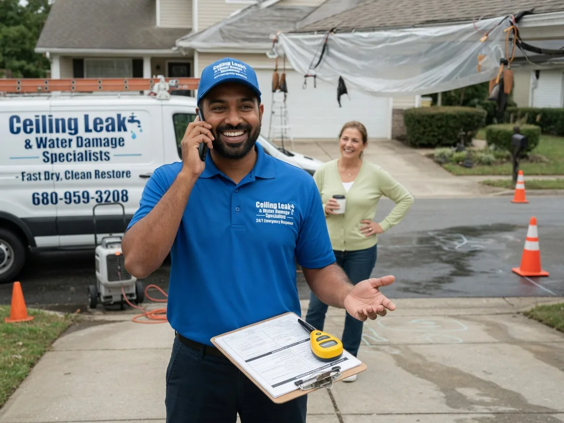 Ceiling Leak Cleanup Spade, TX FAQs